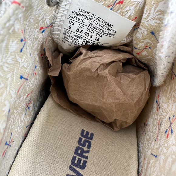 Converse Chuck Taylor All Star Lux White High-Top Sneakers size 9 547191C - Picture 10 of 11